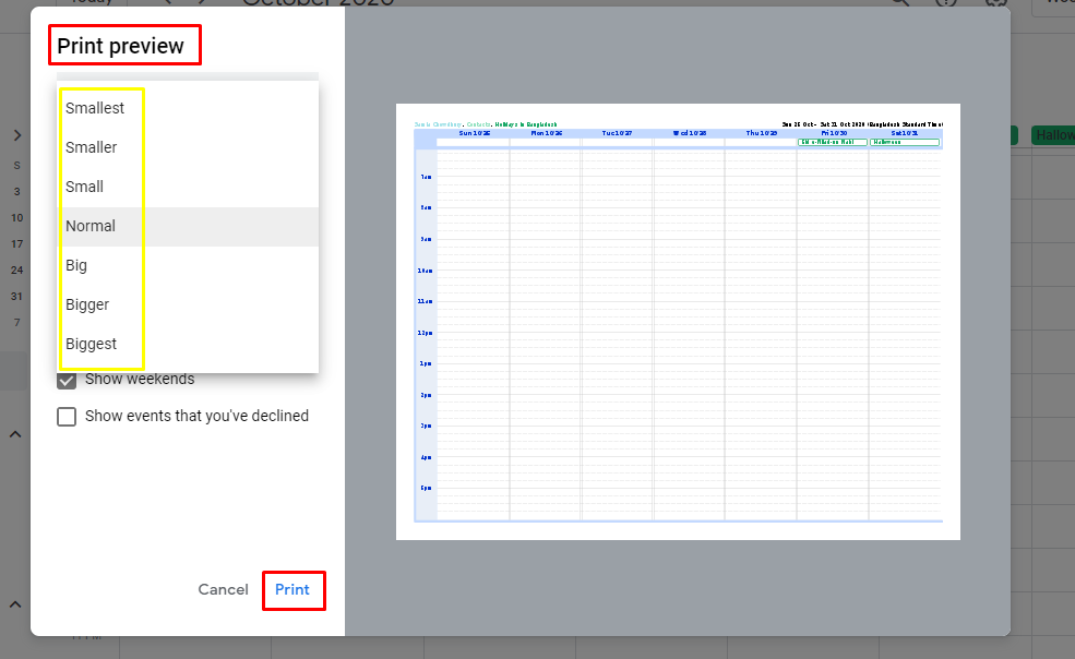 How to print Google calendar easy steps (with pictures)