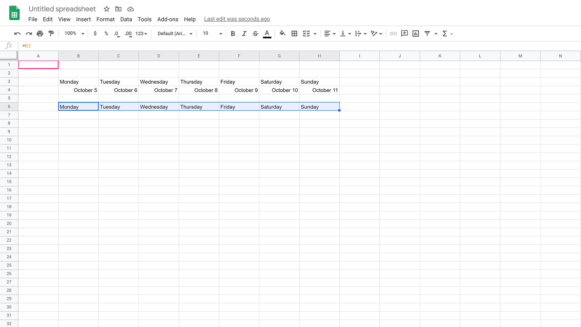 How To Make A Calendar In Google Sheets - Tackle