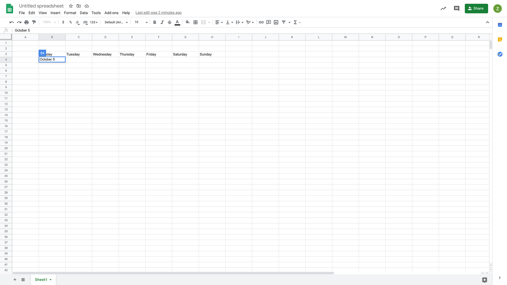How To Make A Calendar In Google Sheets Tackle