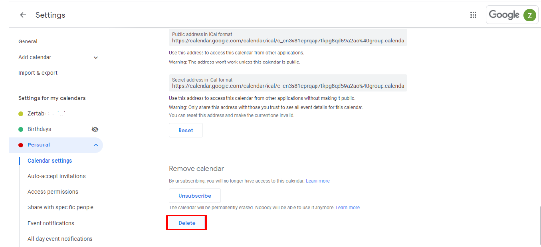 How To Delete Google Calendar To Declutter And Be More Organized