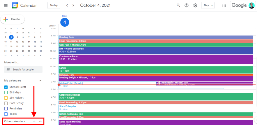 how to merge multiple google calendar, how to create a new google calendar