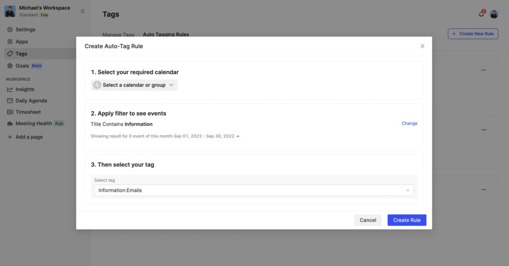 Auto-tag-modal