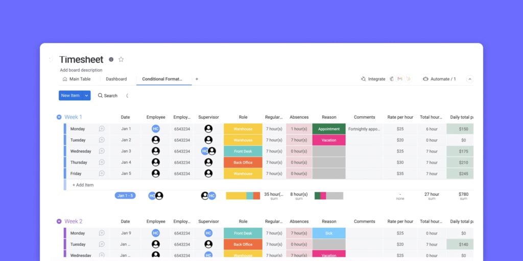 What are the alternative to timesheets or time sheet