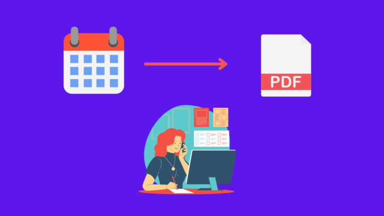 How to Export Outlook calendar to PDF