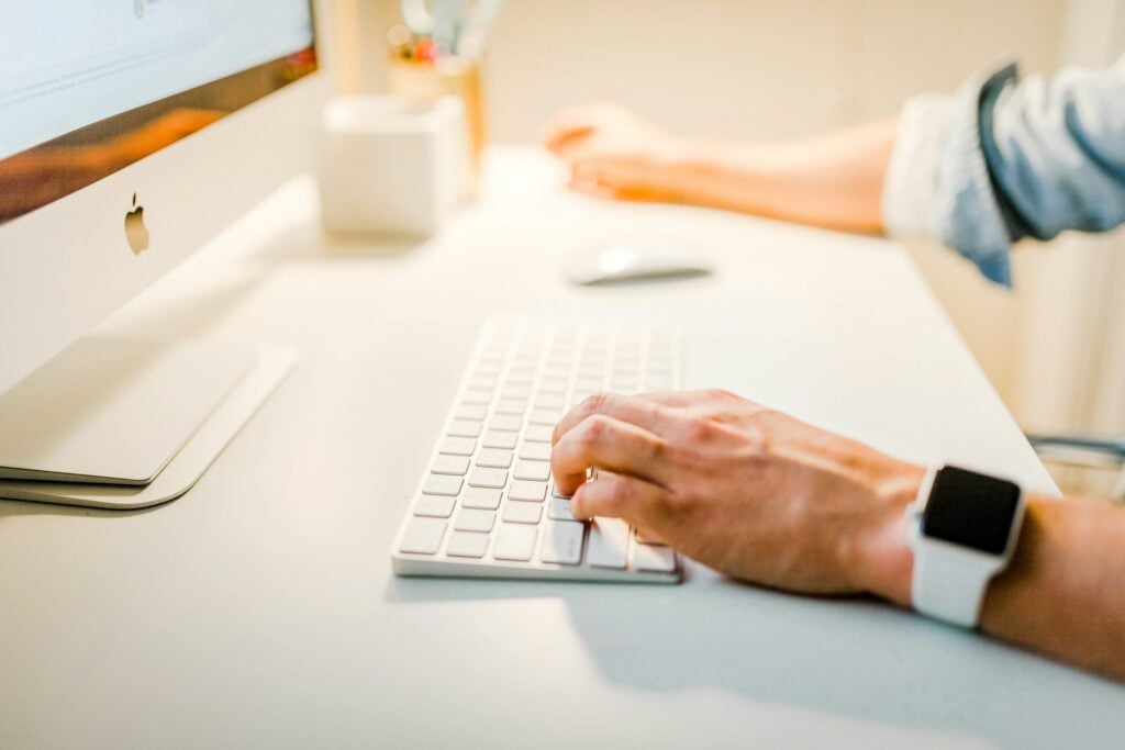 Person Working - Outlook Calendar Time Tracking