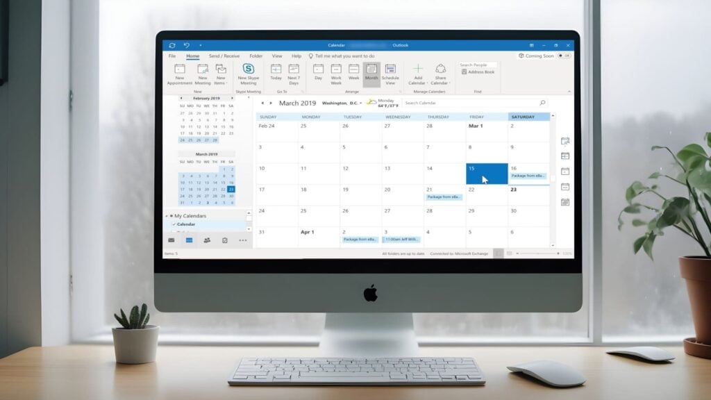 export outlook calendar to csv