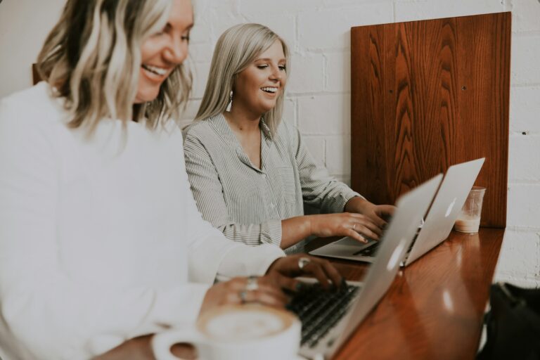woman on a laptop - Employee Time Management