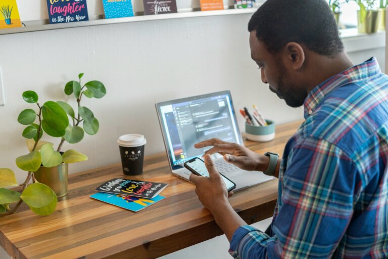 Man Working Virtually - Time Tracking Software for Virtual Assistants