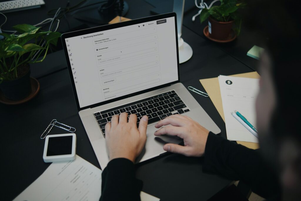 Man on a Laptop - Tracking Billable Hours