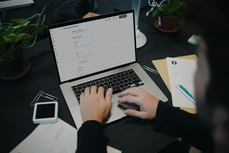 Man on a Laptop - Tracking Billable Hours