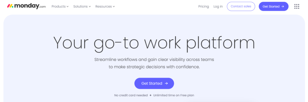 monday - Accelo Alternatives