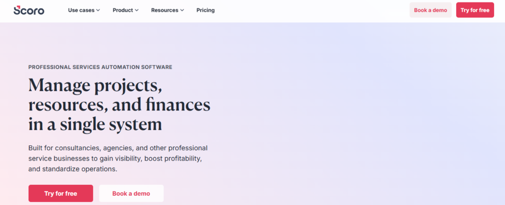 scoro - Creative Agency Resource Management