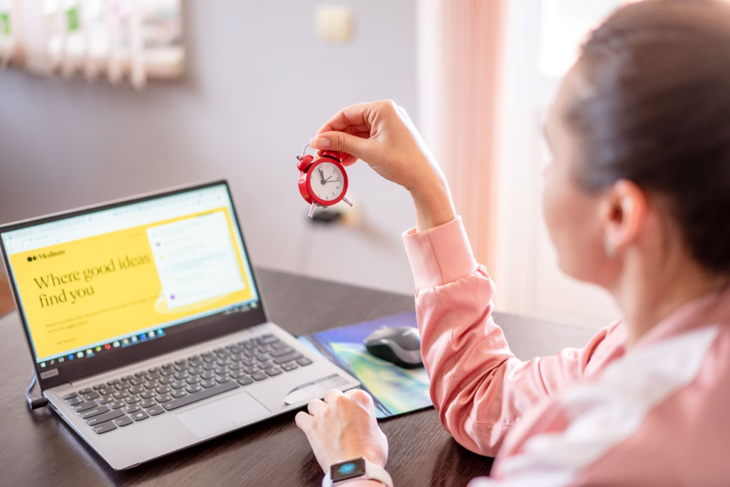 woman holding a clock - Project Time Management