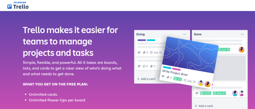 trello - Project Time Management