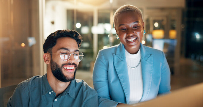 employees laughing - Happy Friday Meme
