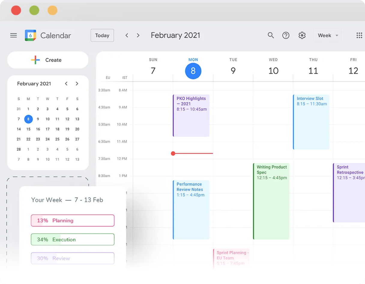 Export Google Calendar to Excel, CSV, PDF, and Sheets with Tackle