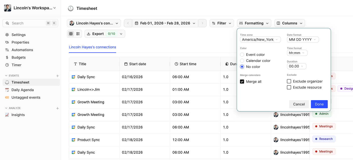 Export Google Calendar to PDF for Easy Sharing | TimeTackle