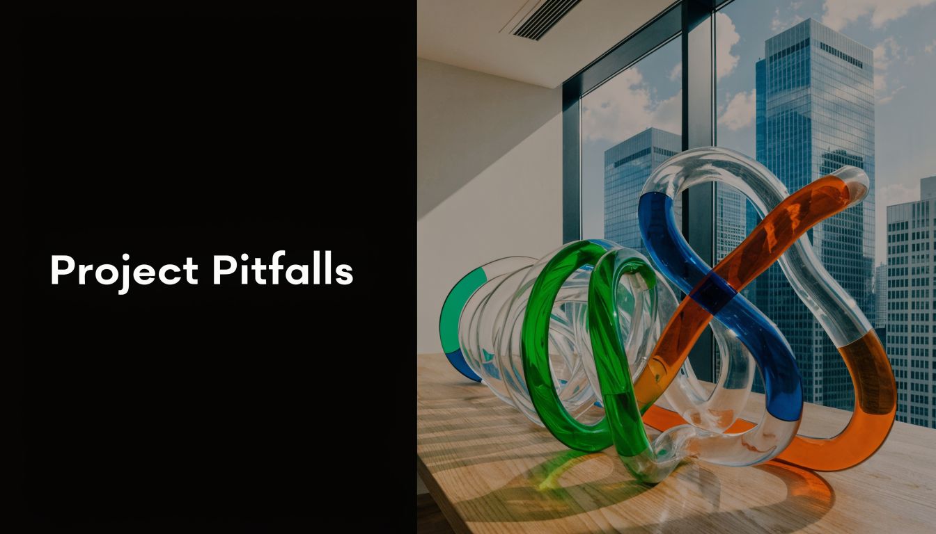 A modern office room showing a glass sculpture on a desk in front of a city view.