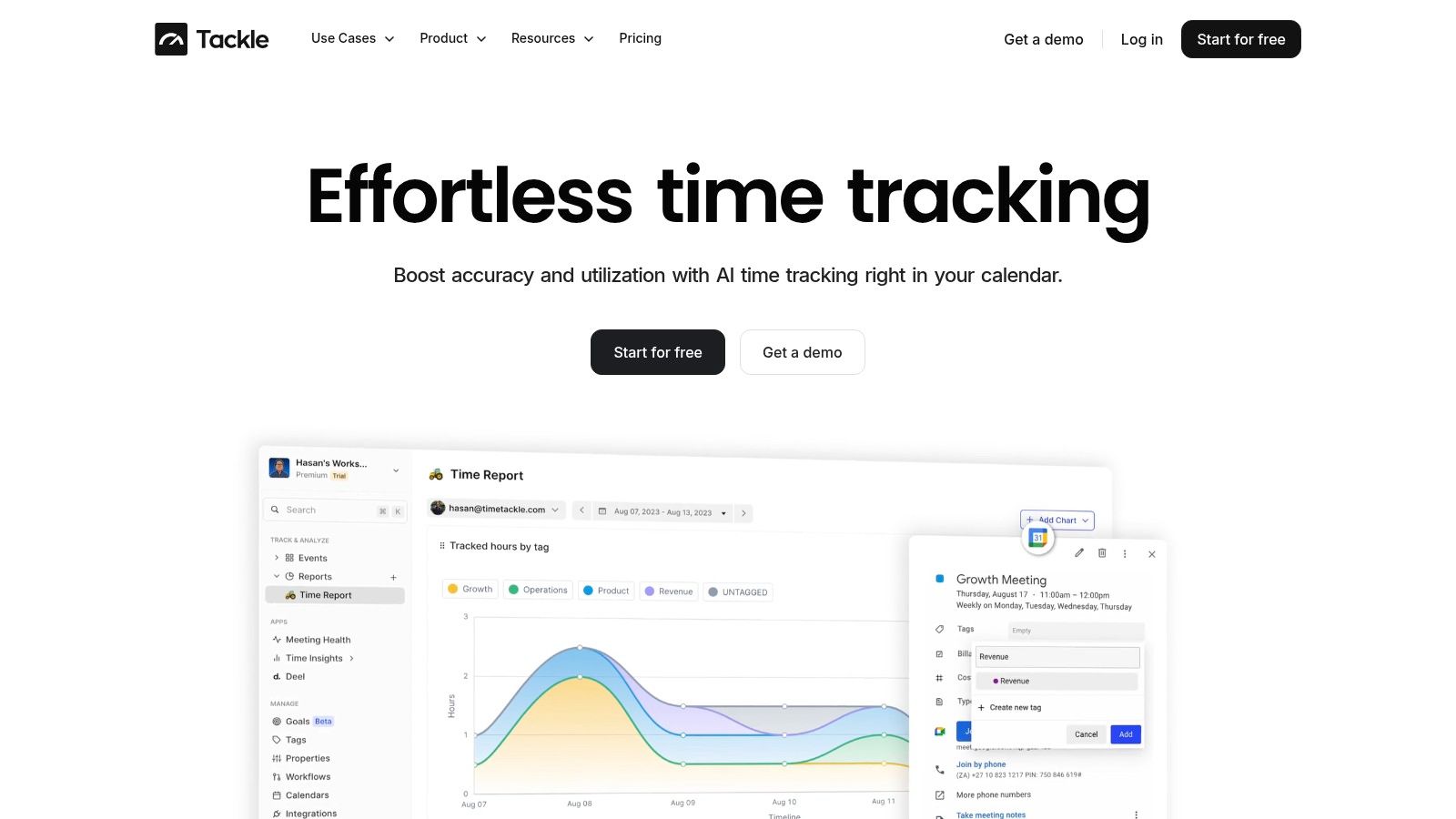 Screenshot from https://www.timetackle.com