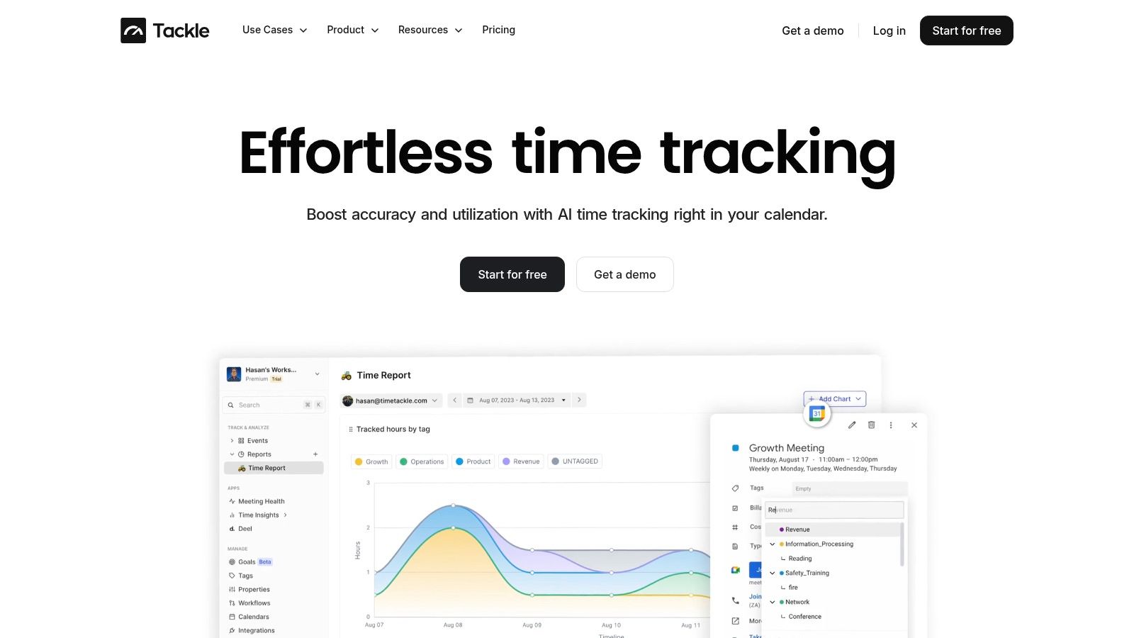 Screenshot from https://www.timetackle.com